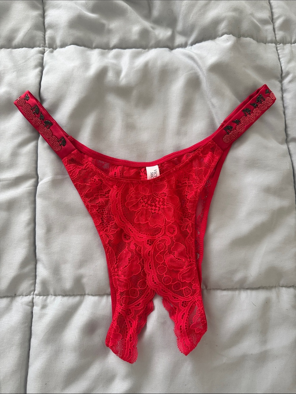 Medium red lace victoria’s Secret